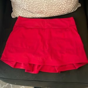 Red lulu skirt